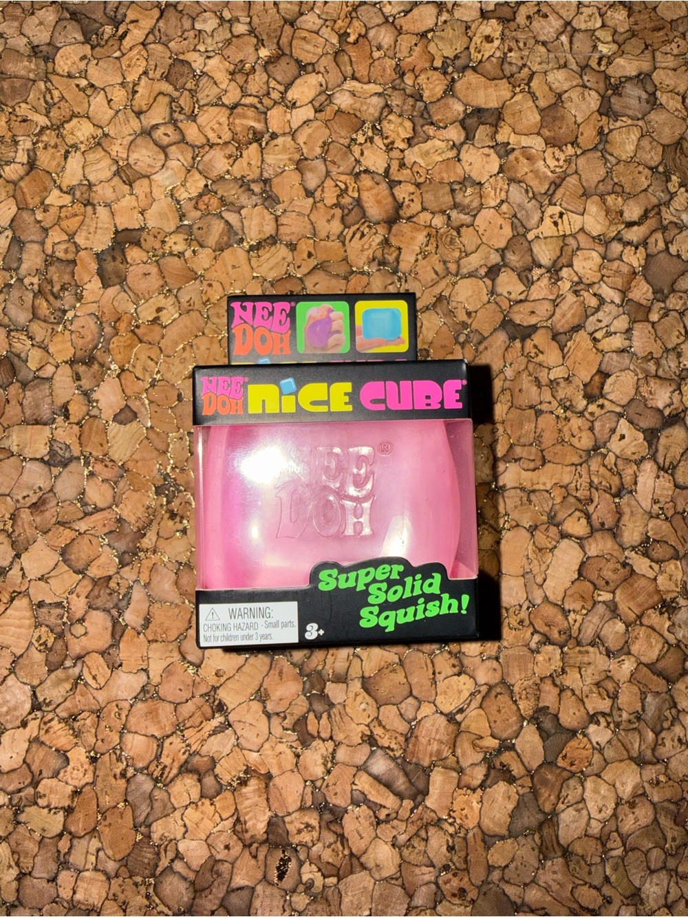 Needoh Nice Cube Pink Super Solid Squish
